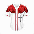 Jesus - Cross and Rose Baseball Shirt .CPD
