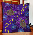 Aboriginal Purple Turtles Australia Indigenous Painting Art Quilt