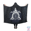 Vegvisir - The Magic Navigation Compass of Vikings In The Moutains Hooded Blanket PL