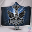 Viking Hooded Blanket - Thor's Hammer Mjollnir PL