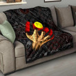 Aboriginal Flag Inside Aboriginal Art Quilt