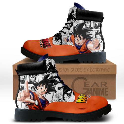 Dragon Ball Goku Boots Custom Manga Anime Shoes