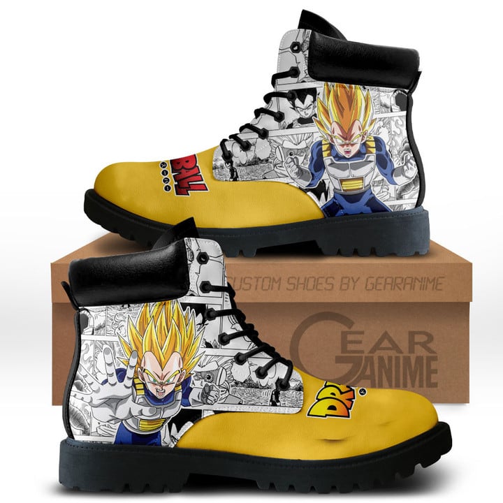 Dragon Ball Vegeta Super Saiyan Boots Custom Manga Anime ShoesGear Anime