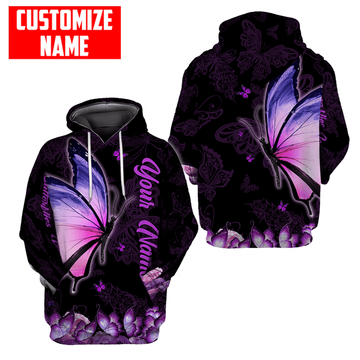 Customized name Butterfly Shirts
