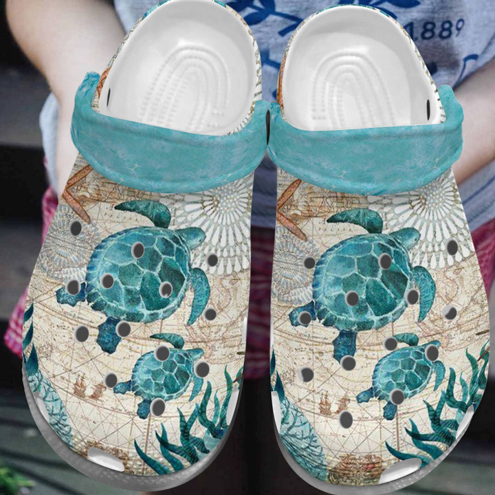Vintage Style Turtle Shoes Clog Shoess Clog Shoesbland Clogs For Women Men - Vintage-TT