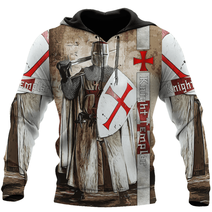 Premium Knight Templar Shield And Sword All Over Printed Shirts For Men And Women MEI