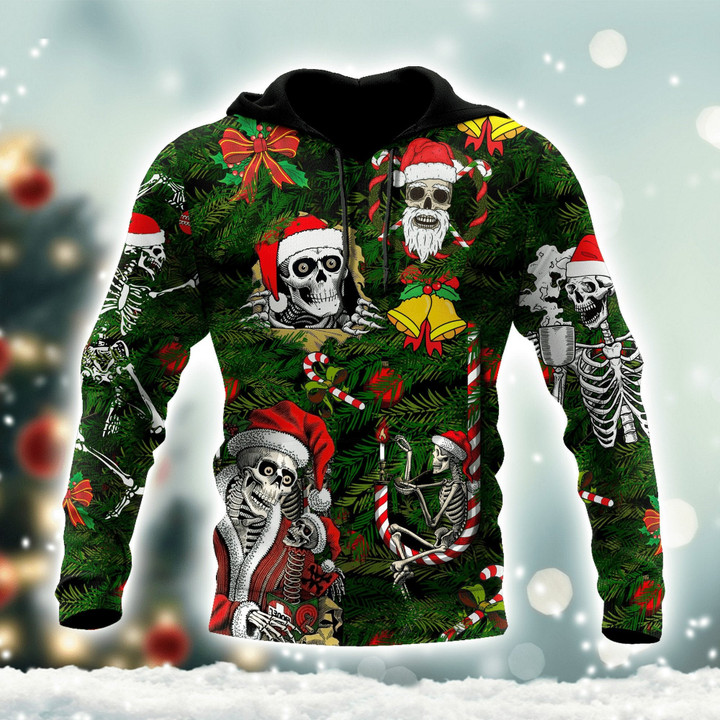 Skulls Merry Christmas For Men And Women Shirts