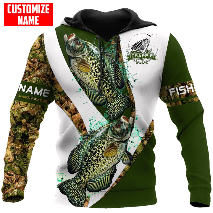 Gone Fishing Custom Name Crappie Fishing All Over Printed Shirts For Men