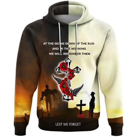 New Zealand Anzac Day Poppy Lest We Forget design d print shirts