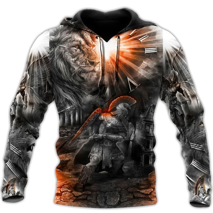 Lion And Viking Sparta 3D All Over Printed Unisex Shirt NTN30082201