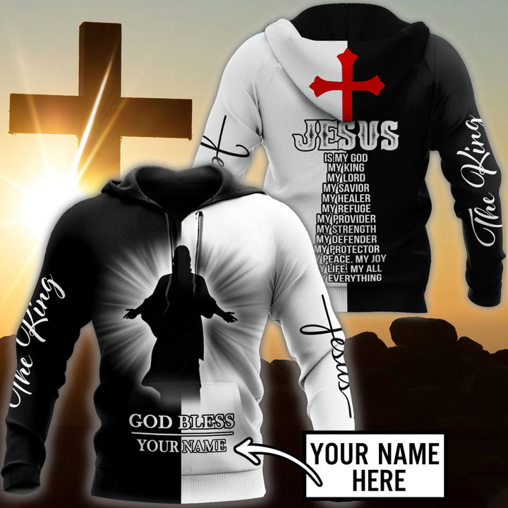 Premium Christian Jesus Personalized Name Printed Unisex Shirts