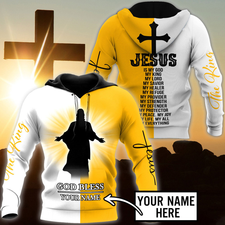Premium Christian Jesus Personalized Name Printed Unisex Shirts