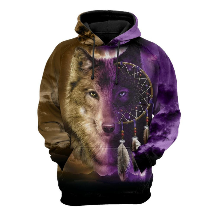Wolf Tattoo D Over Printed Unisex Shirts