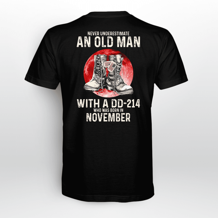An old man with a DD- Customize Month Shirts