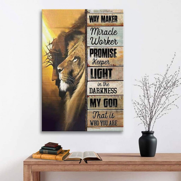 Way Maker Miracle Worker Promise Keeper Canvas And Poster, Wall Art