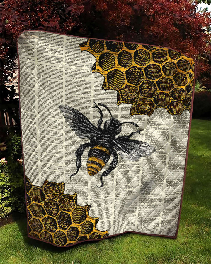 Bee Dictionary Page Quilt