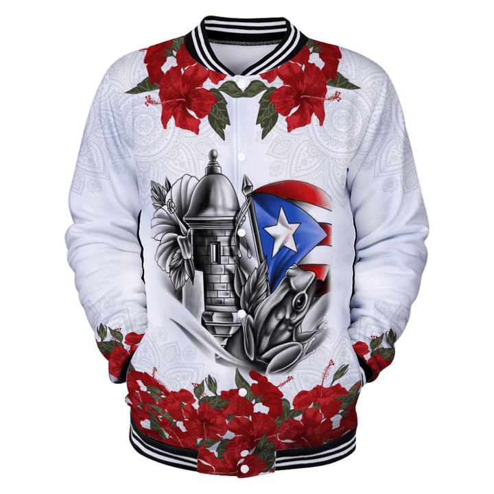 Maga Flower Puerto Rico Baseball jacket Shirts MH