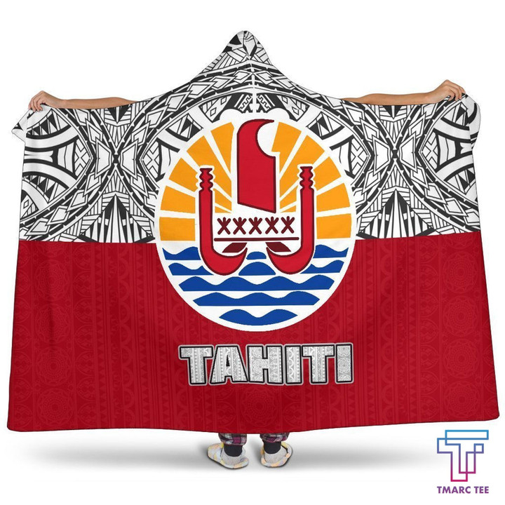 Tahiti Polynesian Hooded Blanket - BN