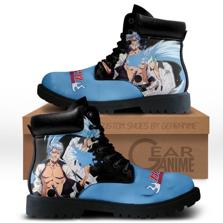 Bleach Grimmjow Jaegerjaquez Boots Custom Anime ShoesGear Anime