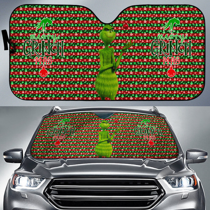 Grinch Christmas Holiday Car Sun Shade Movie Car Accessories Custom For Fans AA22101901