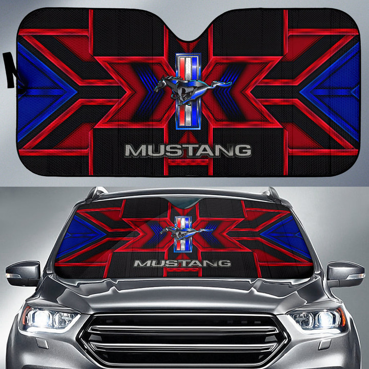 Ford Mustang Logo Car Sun Shade Automobile Car Accessories Custom For Fans AA22102104