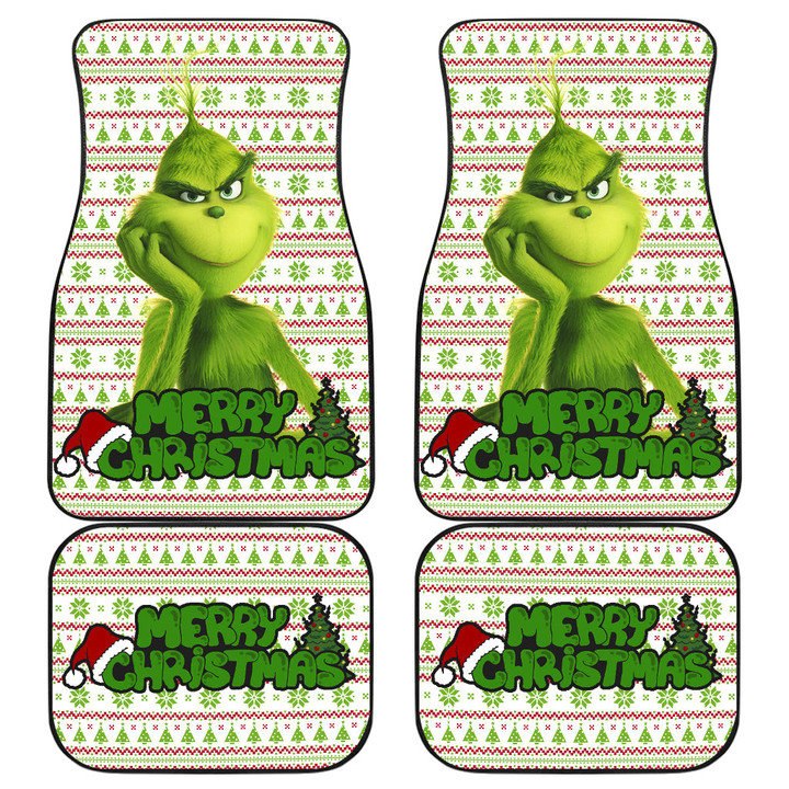 Grinch Christmas Holiday Car Floor Mats Movie Car Accessories Custom For Fans AA22101902