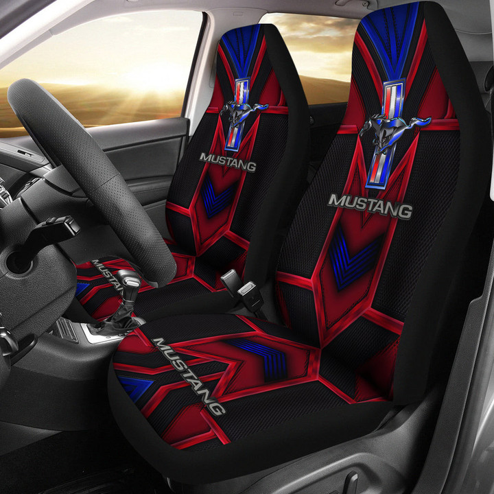 Ford Mustang Logo Car Seat Covers Automobile Car Accessories Custom For Fans AA22102104