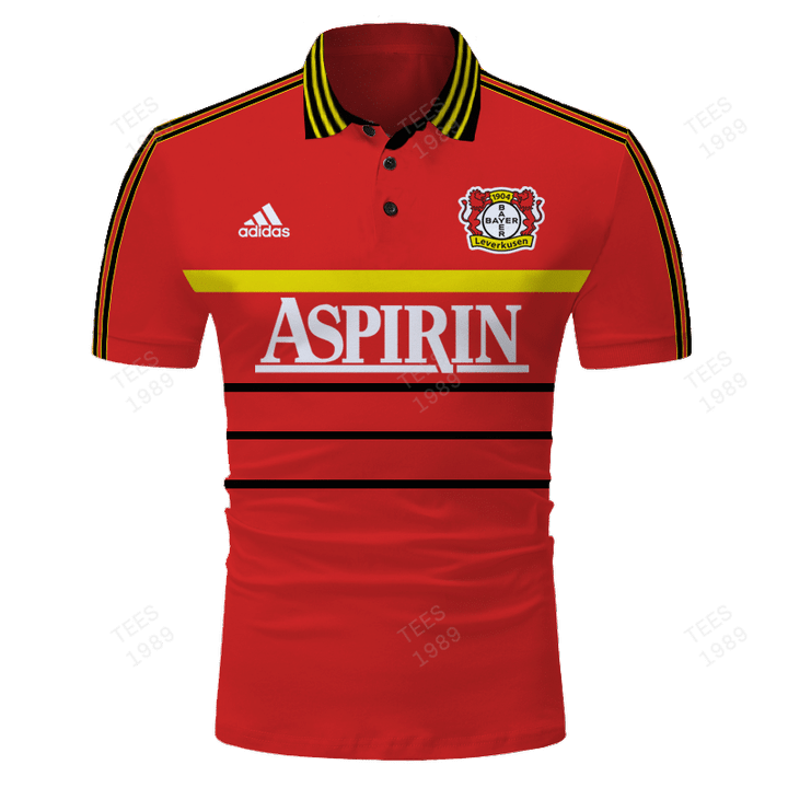 LEVERKUSEN HOME 1998/00 - CUSTOMIZE NAME AND NUMBER - HOT SALE 3D PRINTED