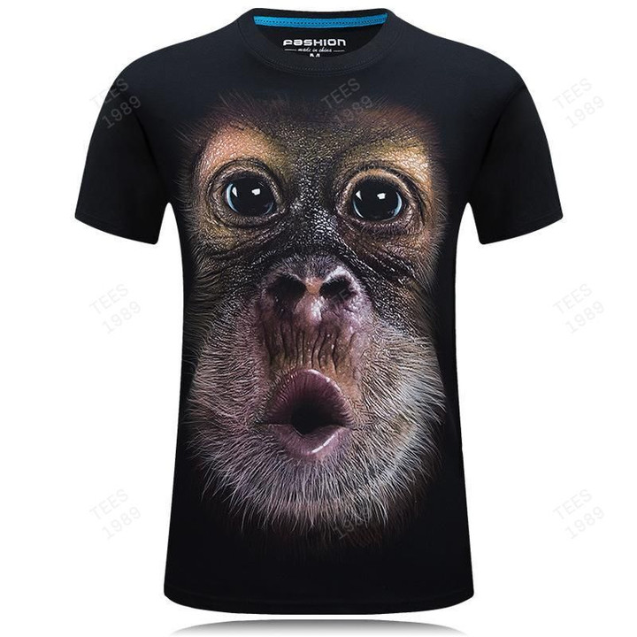 Funny Monkey T-shirt 3D