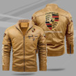 Porsche Fleece Leather Jacket 2DG2018