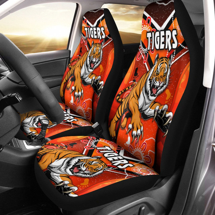 AIO Pride Wests Tigers Special Indigenous - Rugby Team Car Seat Cover