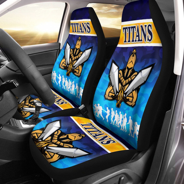 AIO Pride Gold Coast Titans Camo - Rugby Team Car Seat Cover