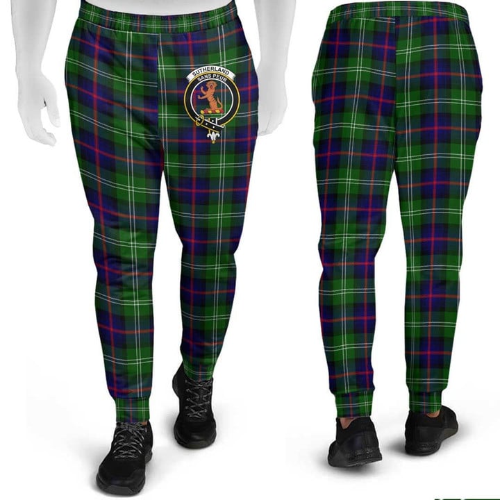 AIO Pride Sutherland Modern Clan Tartan Crest Jogger Pant