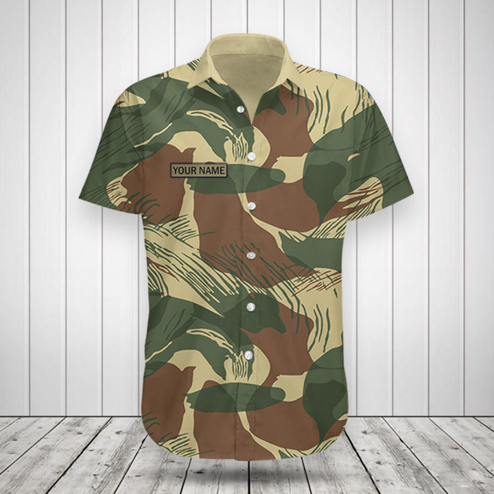 AIO Pride Custom Name Rhodesian Camo Hawaiian Shirt