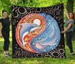 AIO Pride - Celestial Sun Moon Yin Yang Dolphin Premium Quilt