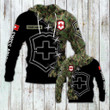 AIO Pride - Customize Swiss Army Camo Black Unisex Adult Hoodies