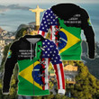 AIO Pride - Brazil And America 3D V2 Unisex Adult Hoodies