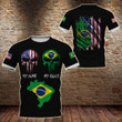 AIO Pride - American My Home Brazilian My Blood Unisex Adult Shirts