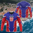 AIO Pride - Croatia Coat Of Arms - Spike Style Unisex Adult Hoodies