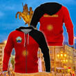 AIO Pride - Macedonia Flag 3D Unisex Adult Hoodies