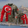 AIO Pride - Customize Turkey Skull Flag Camo Unisex Adult Hoodies