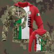 AIO Pride - Customize Italy Coat Of Arms Skull Camo Unisex Adult Hoodies