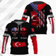 AIO Pride - American My Home Turkish My Blood Unisex Adult Shirts