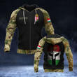 AIO Pride - Customize Hungary Coat Of Arms - Spartan Camo Unisex Adult Hoodies