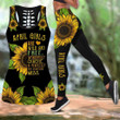 AIO Pride - April Girl With Sunflower Hollow Tank Top Or Legging