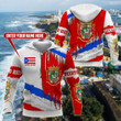 AIO Pride - Customize Puerto Rico Paint Splashed Style Unisex Adult Hoodies