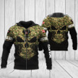 AIO Pride - Customize Austria Army Skull Version Unisex Adult Hoodies