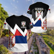AIO Pride - Serbia Lightning Flag Unisex Adult Shirts
