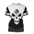 AIO Pride - Mexico Coat Of Arms Skull Unisex Adult Shirts