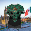 AIO Pride - Mexico Skull Camo & Coat Of Arms Unisex Adult Shirts